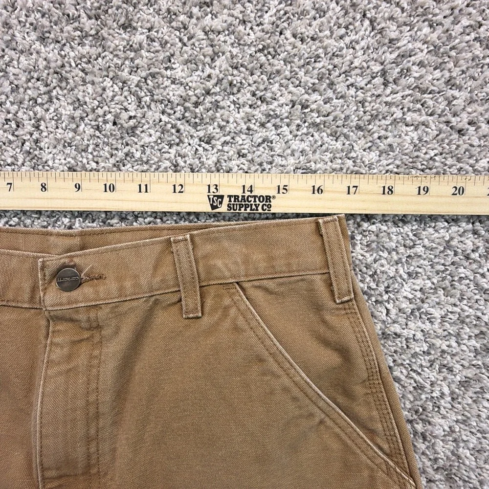 Carhartt‎ Mens B11 BRN Dungaree Fit Carpenter Pants Brown Size 34x32 (Fits33x30)